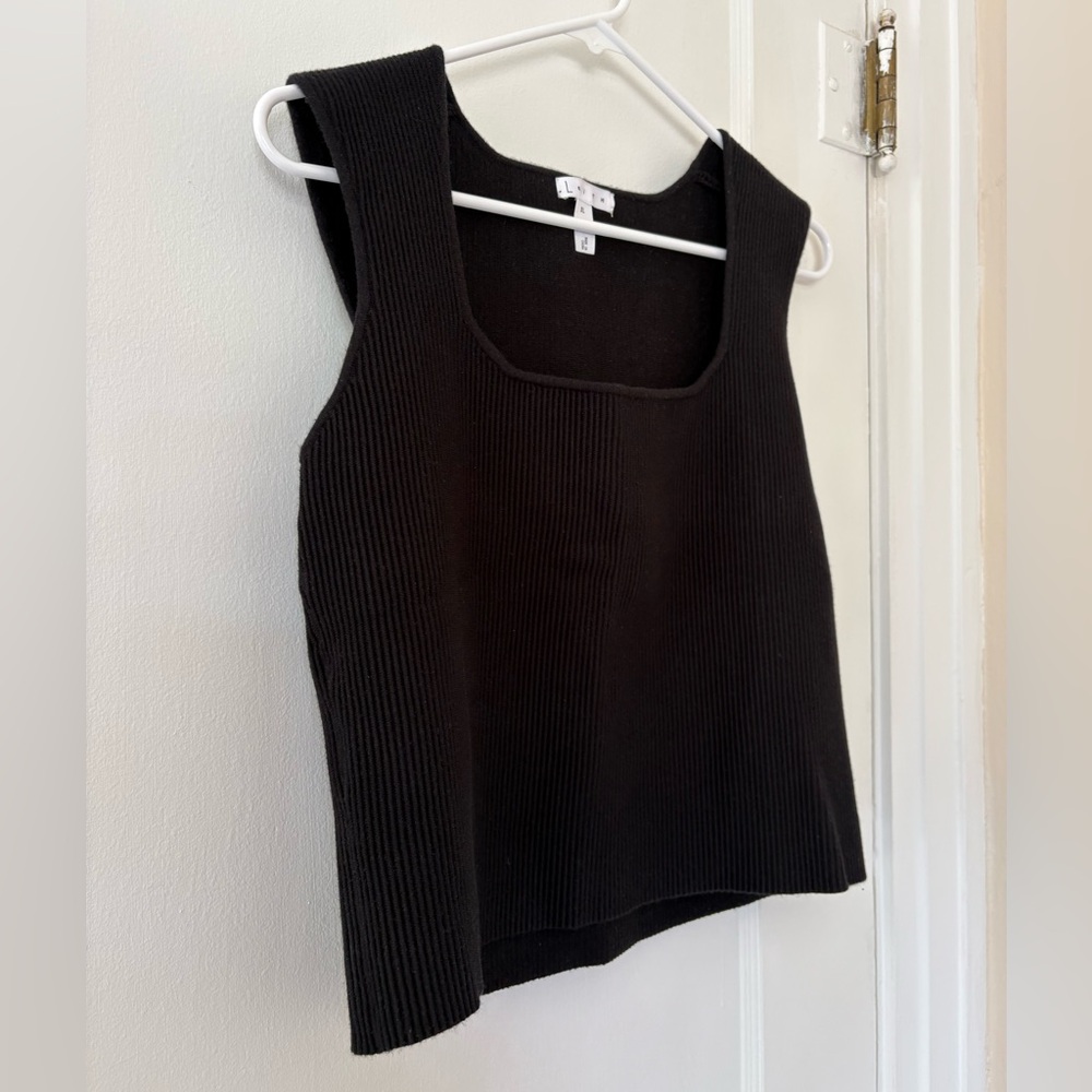 Black Ribbed Top - Picture 5 of 8